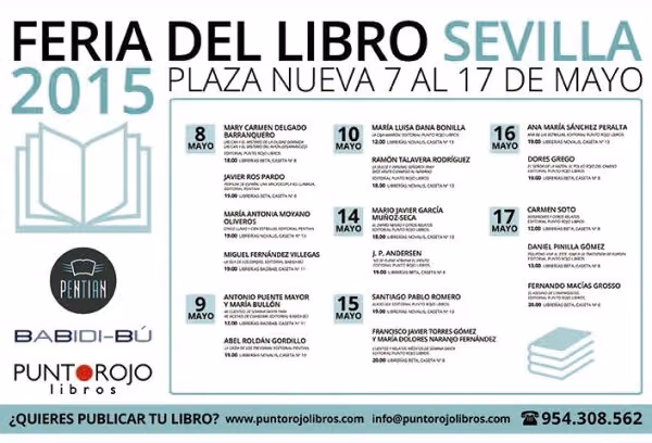 Imagen de la noticia: Firmas de autores de Punto Rojo Libros en la Feria del libro de Sevilla