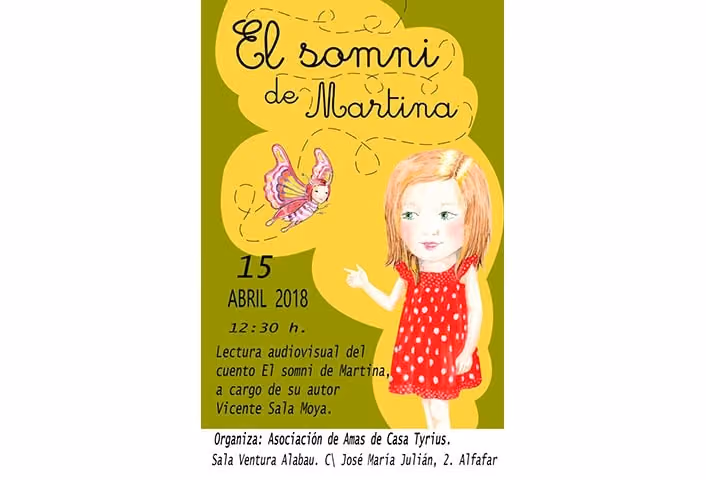 Imagen de la noticia: Lectura Audiovisual del cuento El Somni de Martina, por parte de su autor Vicente Sala Moya