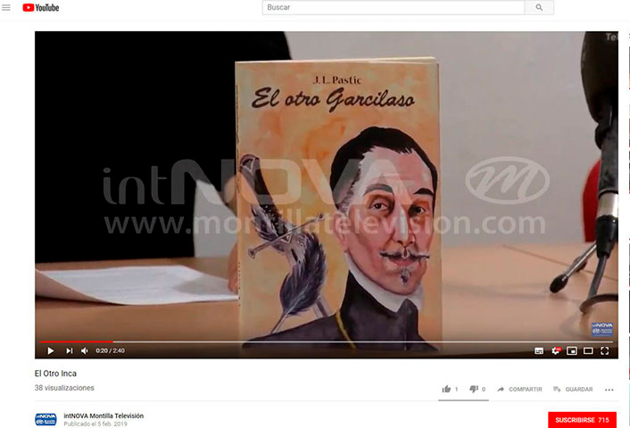 intNova Montilla Televisión dedica un espacio a la obra de Juan Luis Patilla