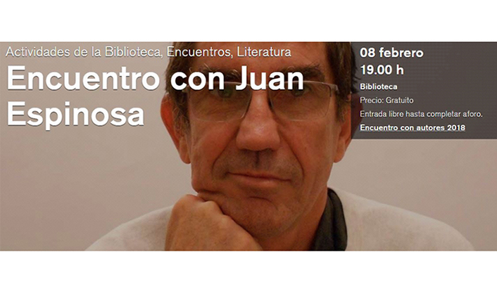 Juan Espinosa charla con sus lectores esta tarde en La Casa Encendida