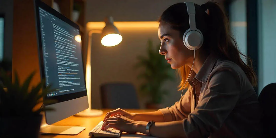 Especialista aplicando un checklist de estilo y ortografía